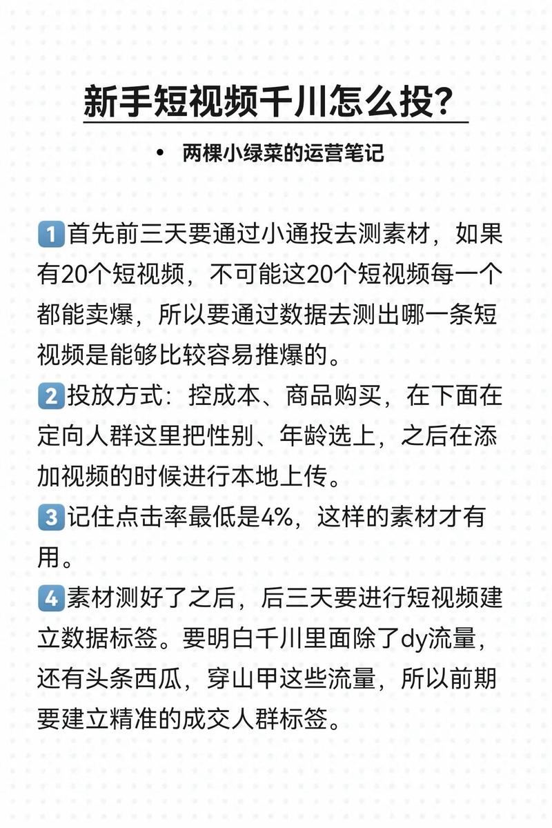 推千川视频如何操作？