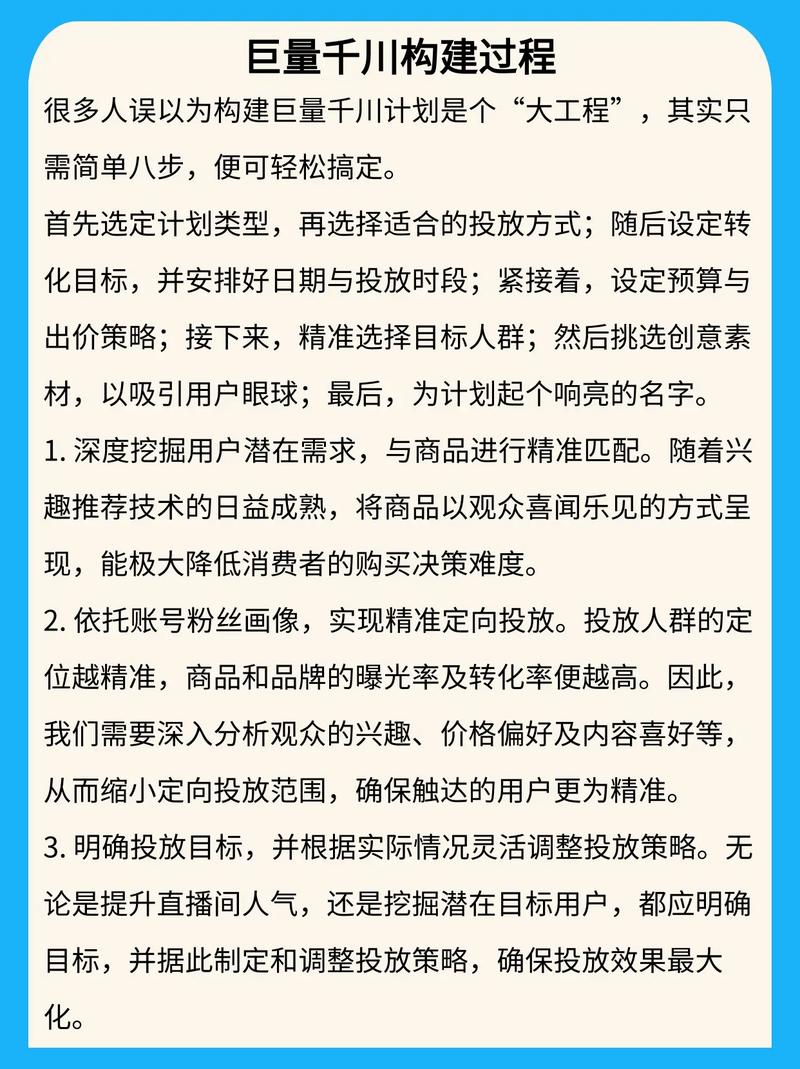 千川投放商品前如何规划？