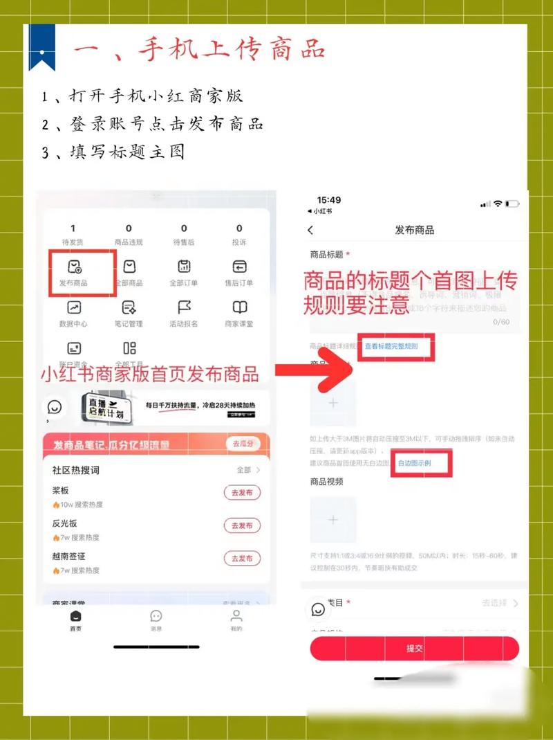 小红书如何上架衣服商品