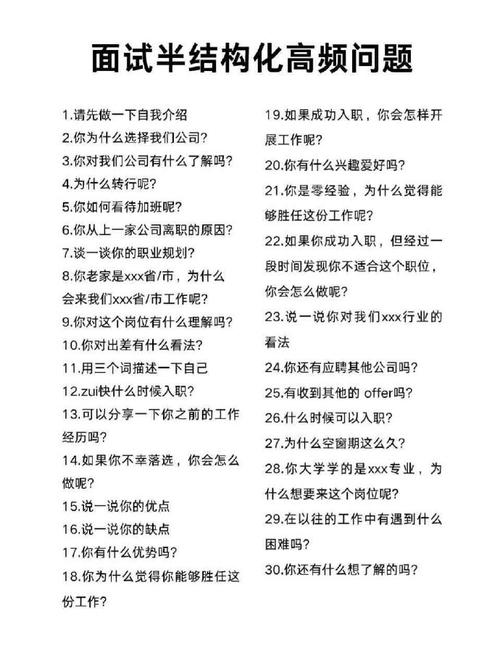 面试前端应该问些什么