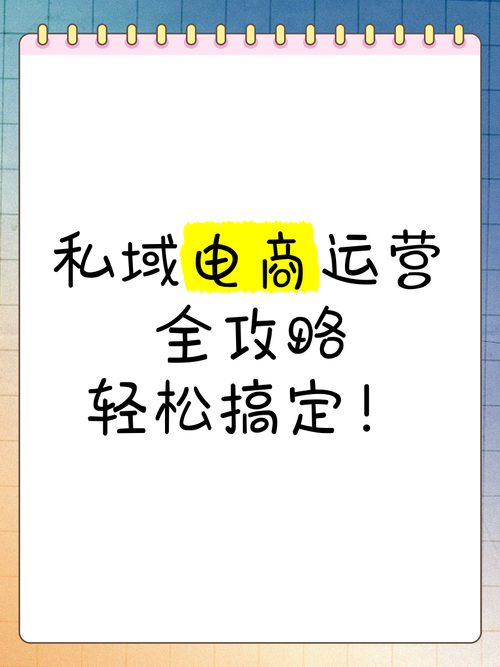 一个人怎么做私域电商