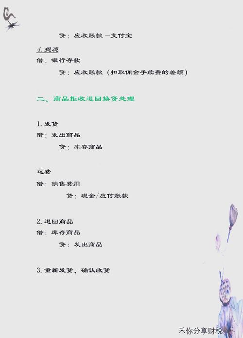 电商退货收件员怎么做会计分录