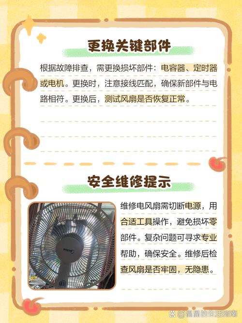 风扇手动摇头不转怎么修