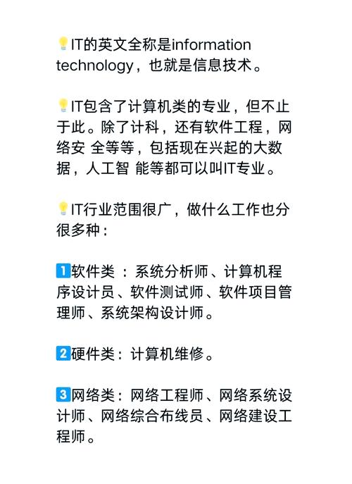 it行业有哪些专业