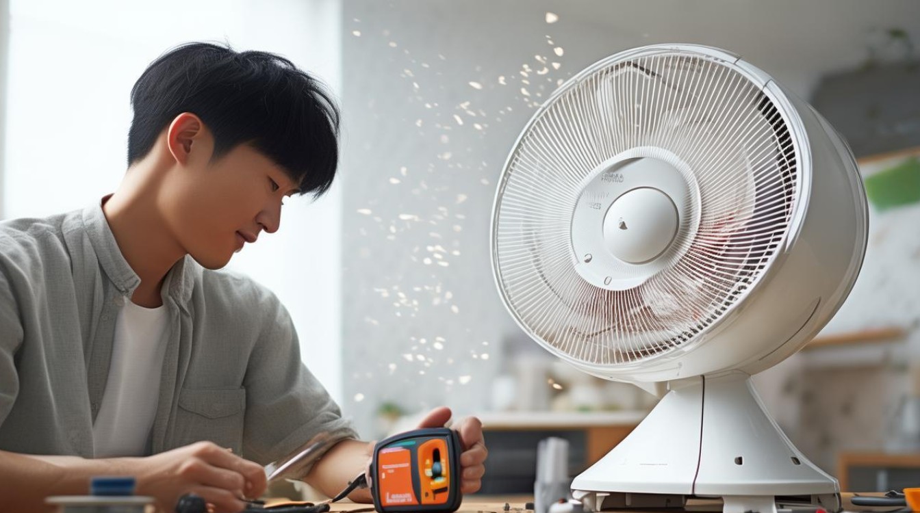 美菱风扇不摇头了怎么修？