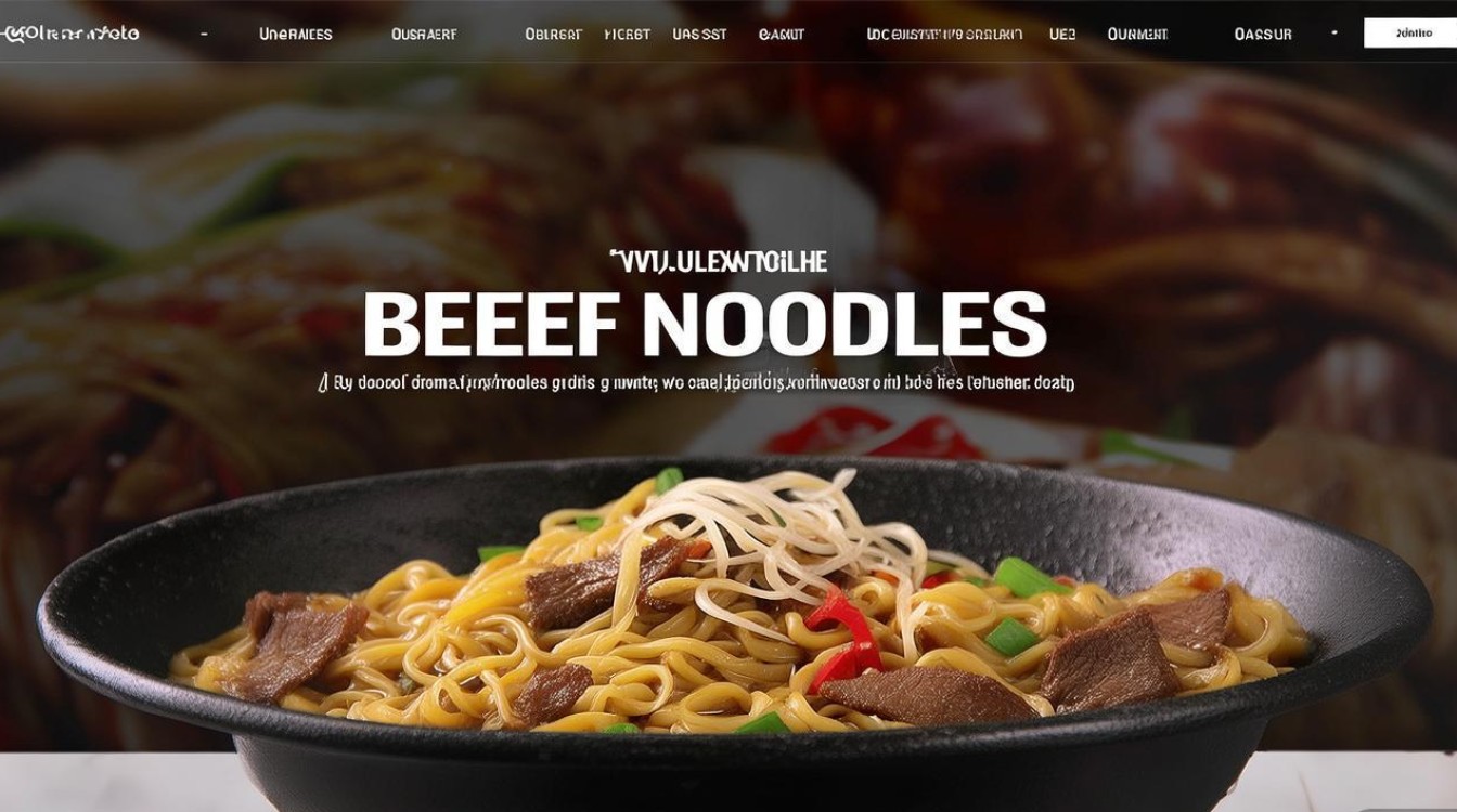 牛肉面做电商怎么做好看