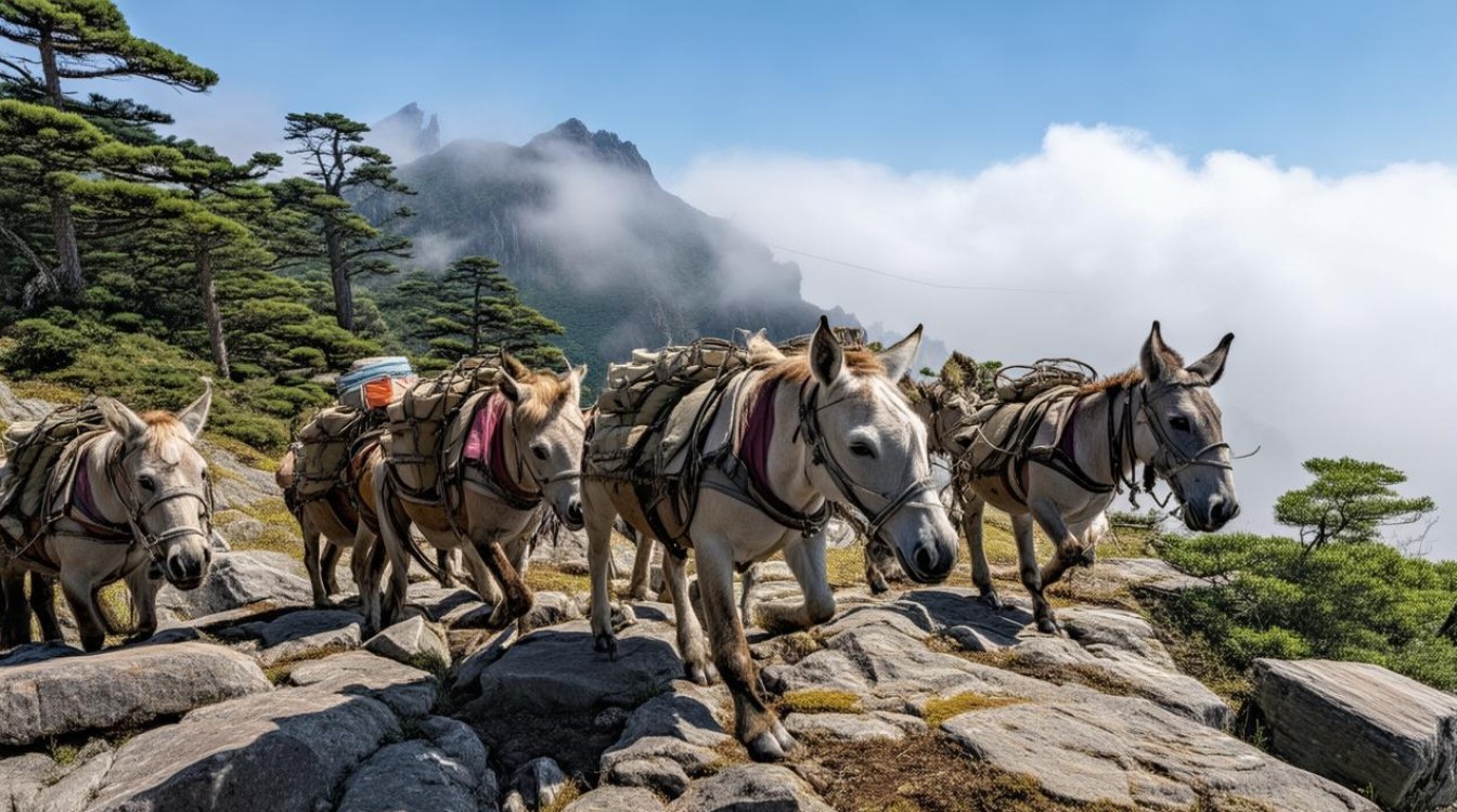 峨眉山景区回应骡子负重爬山