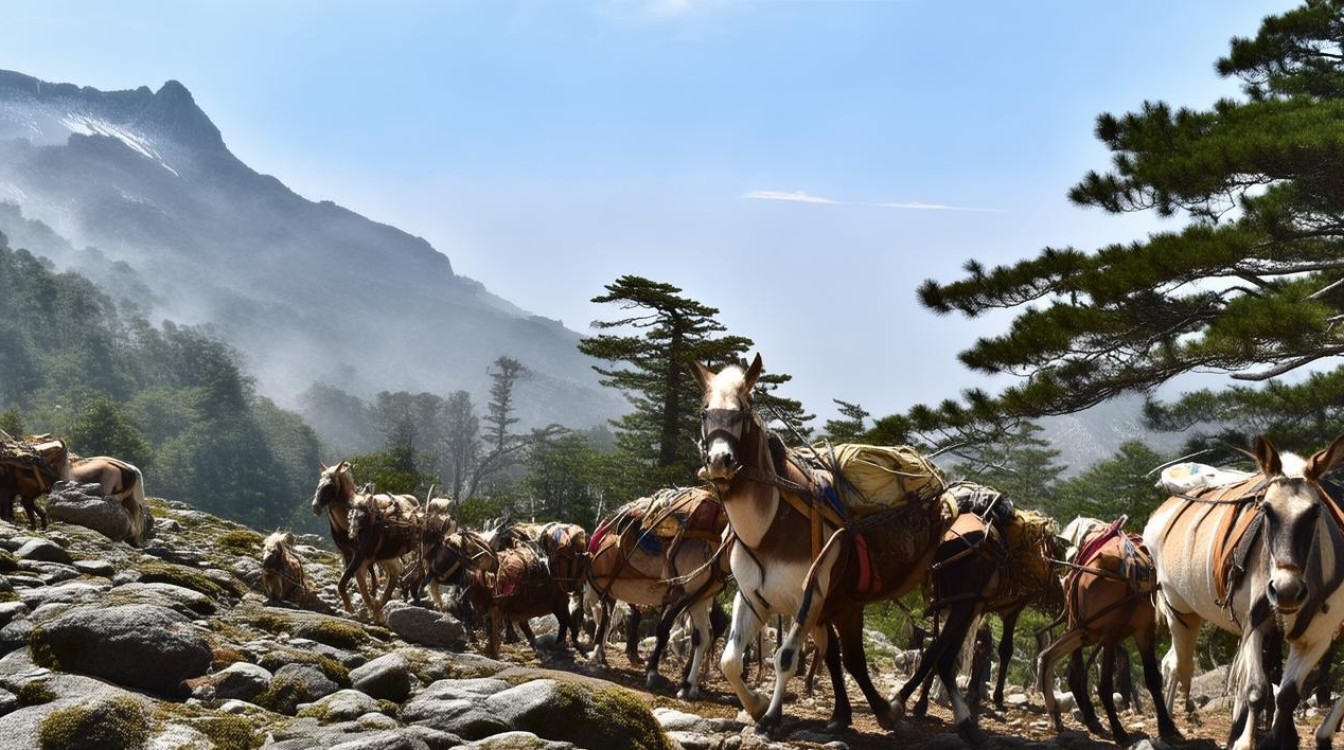 峨眉山景区回应骡子负重爬山