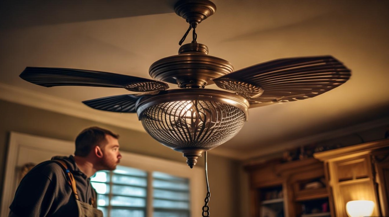 风扇墙上掉落怎么修