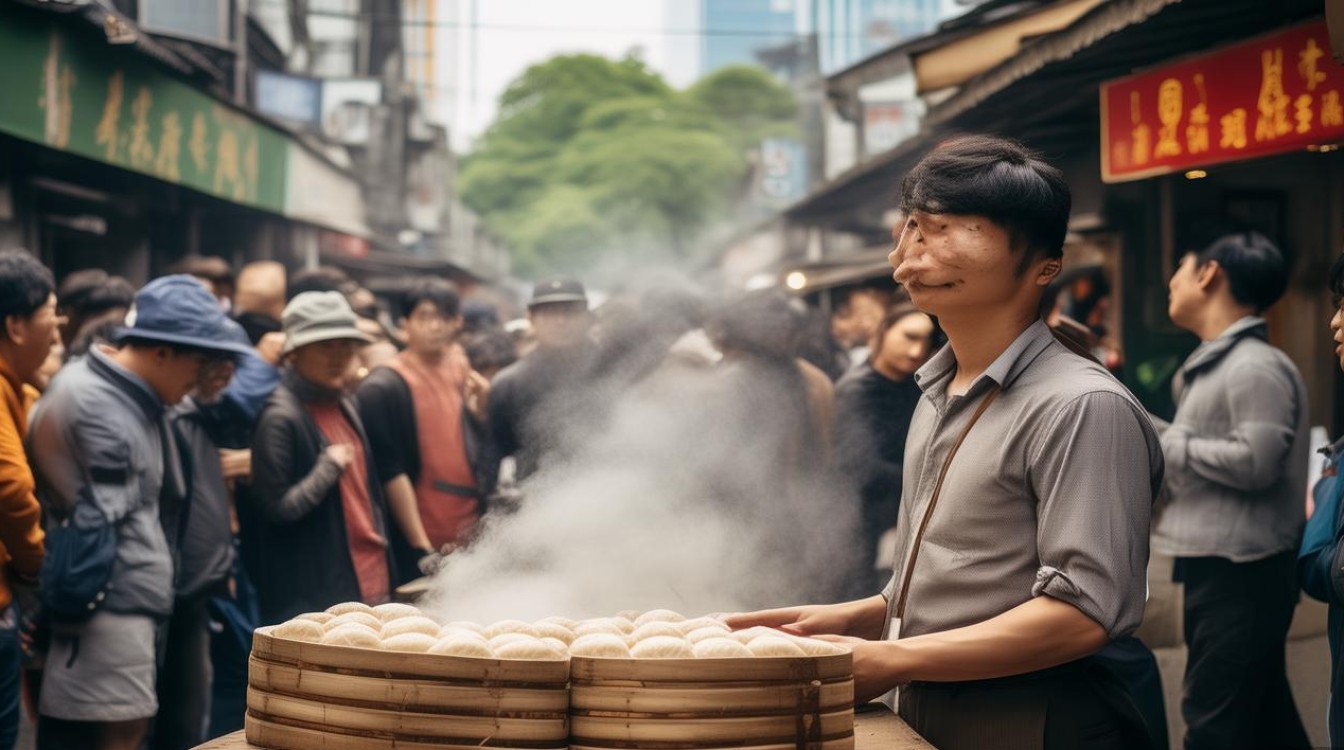 硕士在杭州摆摊卖包子走红