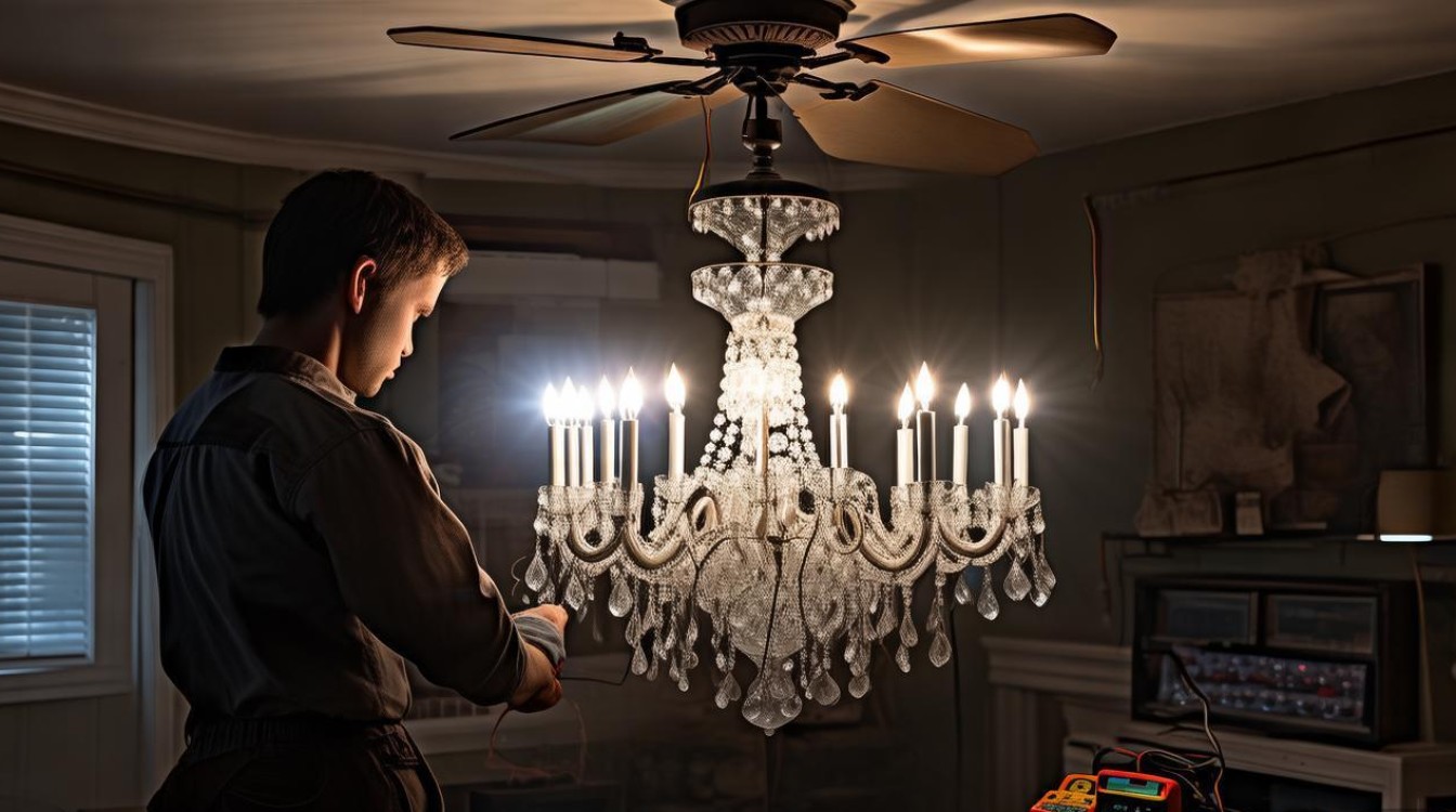 吊灯电风扇拉线开关坏了怎么修