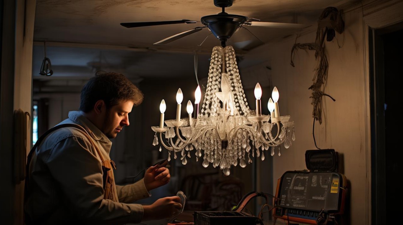 吊灯电风扇拉线开关坏了怎么修