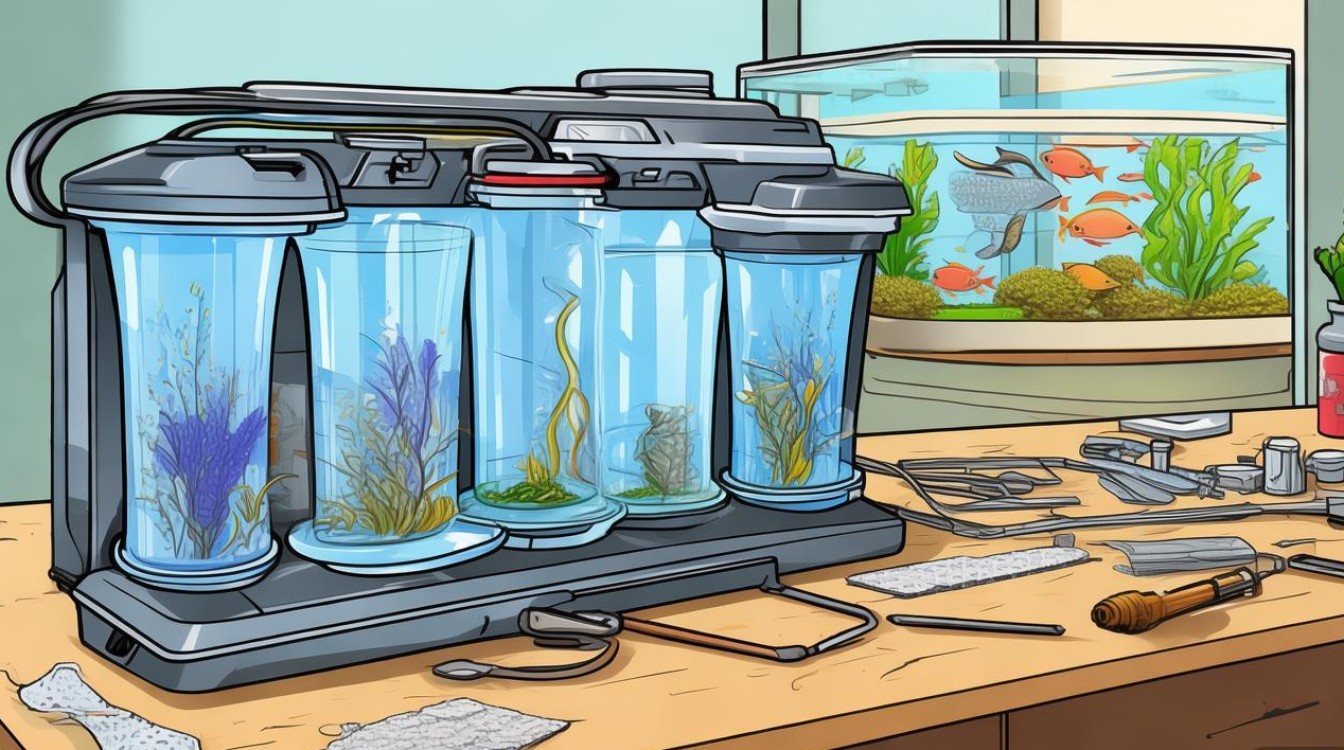 三合一鱼缸过滤器怎么修