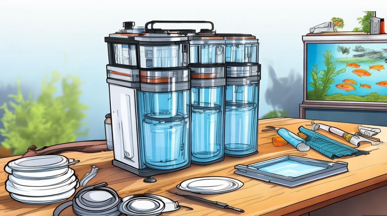 三合一鱼缸过滤器怎么修