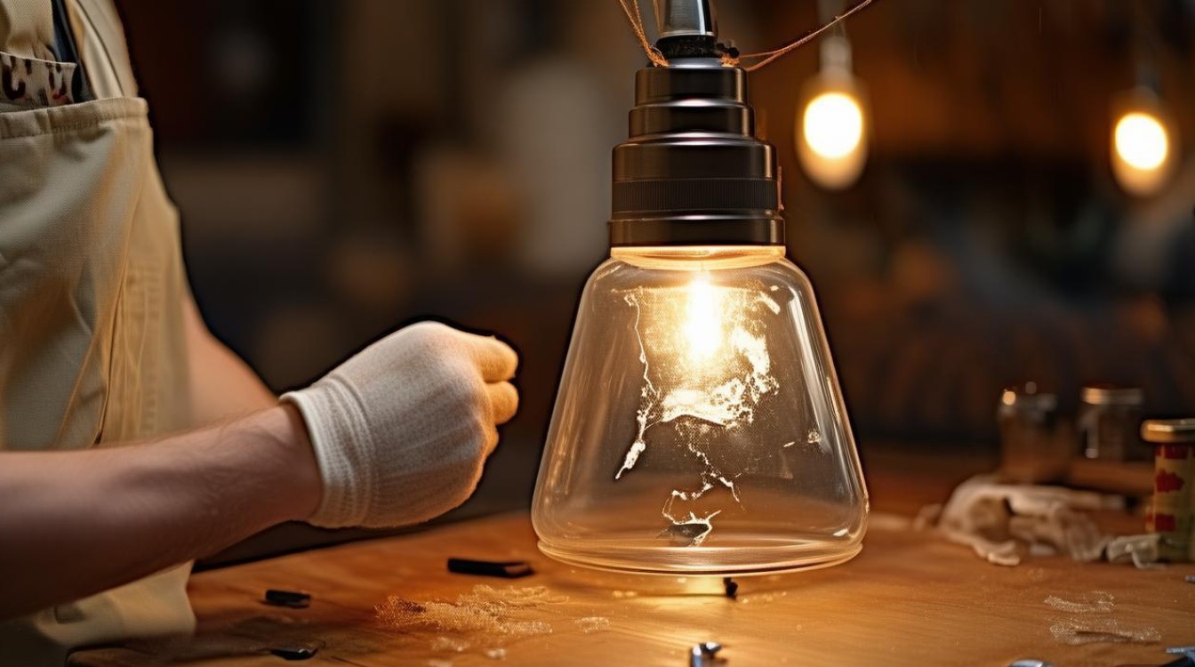 风扇灯破了一个洞怎么修