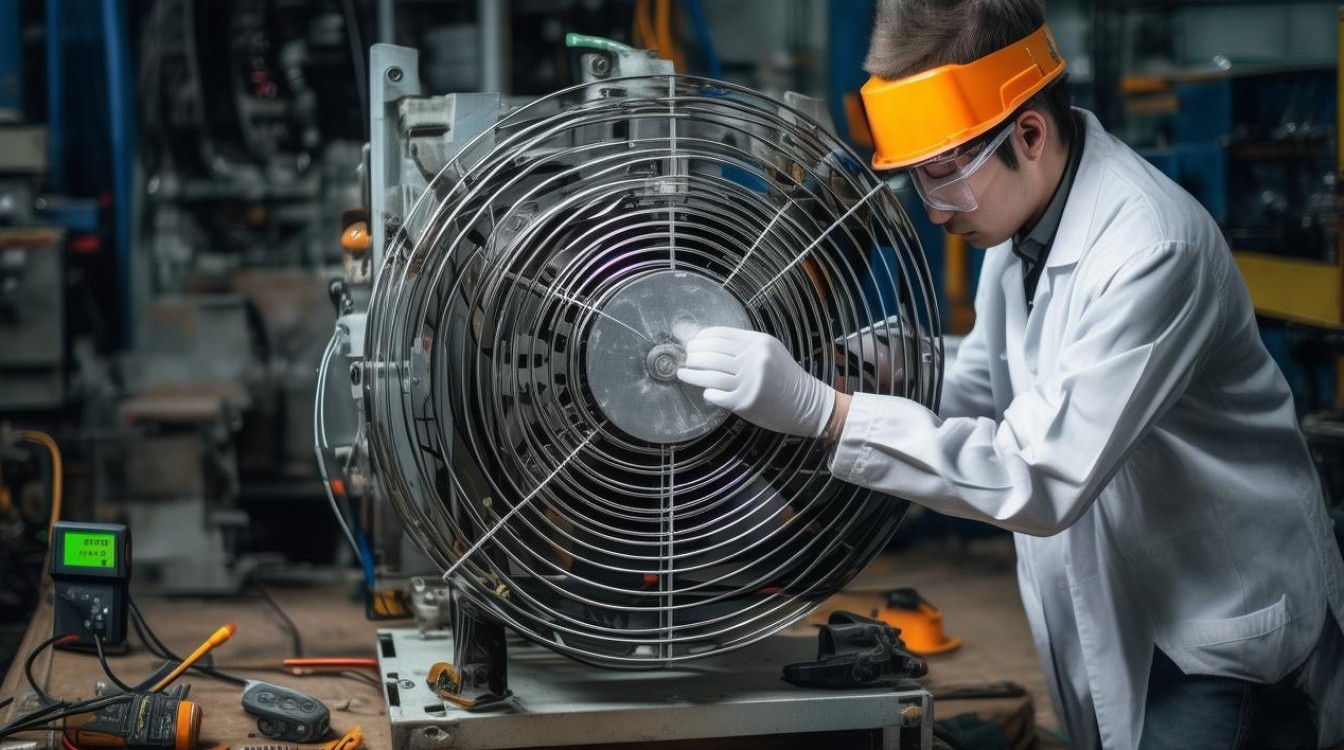 工业风扇卡住不转怎么修