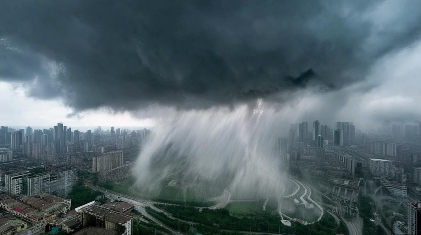 郑州及周边成暴雨大暴雨核心区