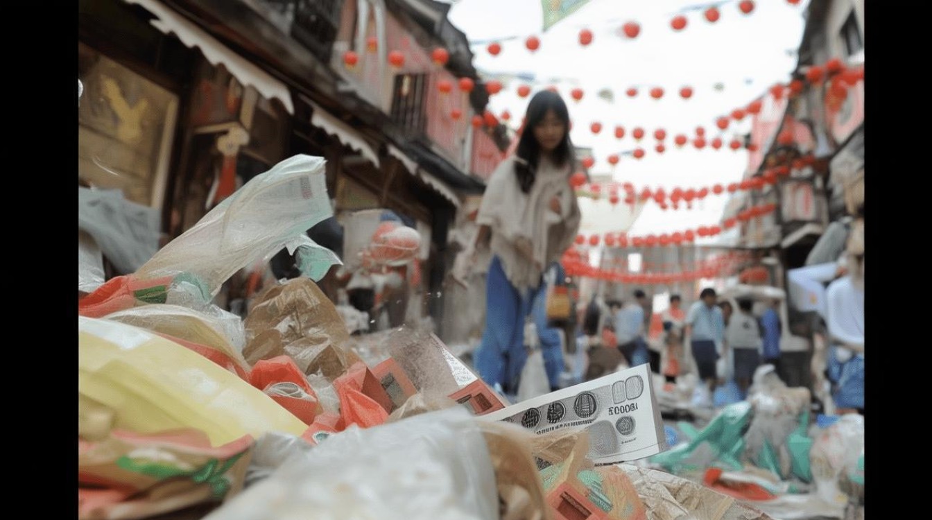 山东一女子把万元现金当垃圾扔了