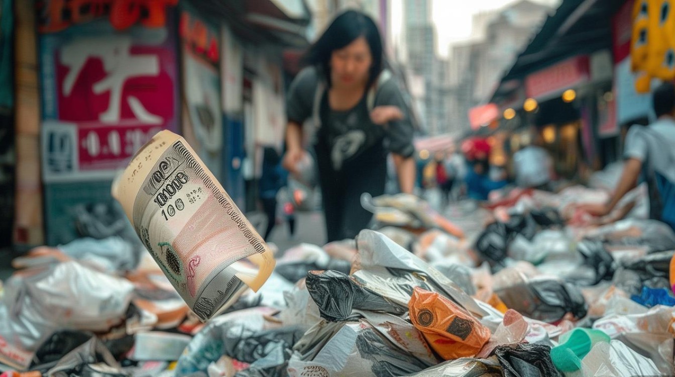 山东一女子把万元现金当垃圾扔了