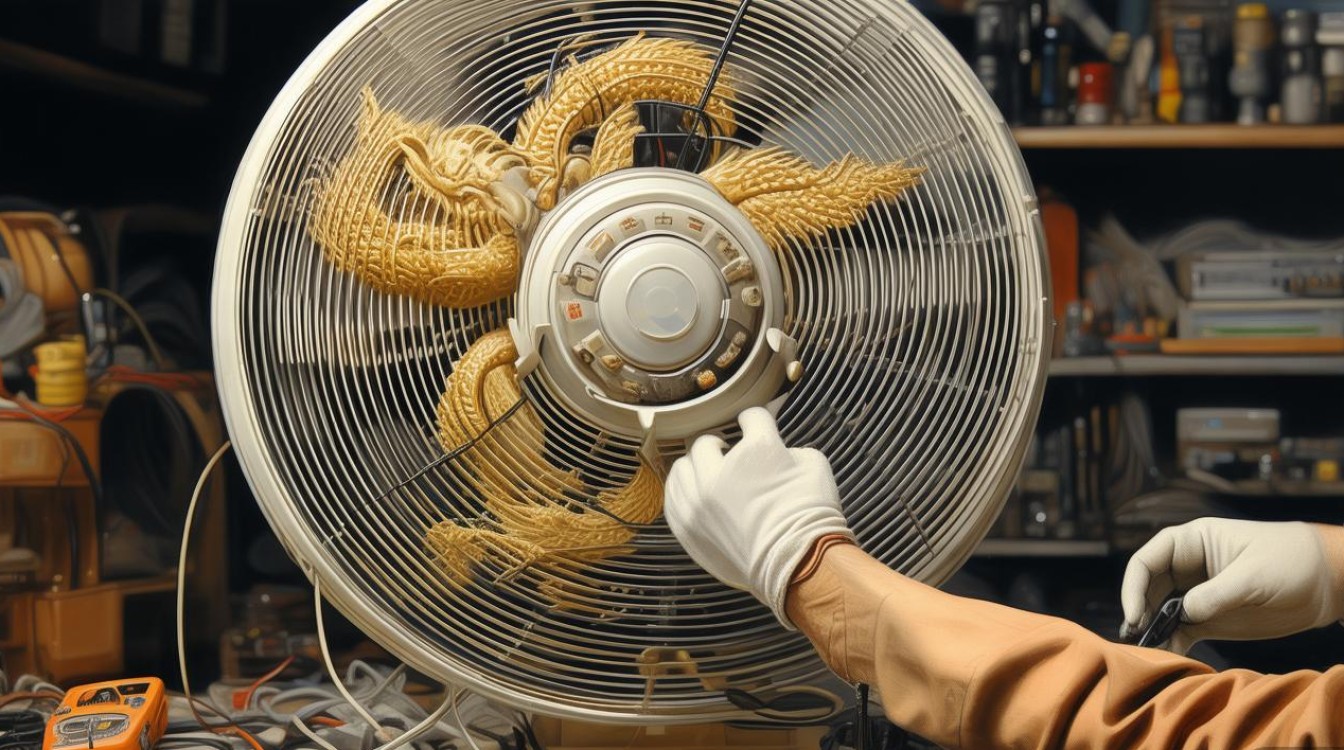 金龙牌电风扇不转怎么修