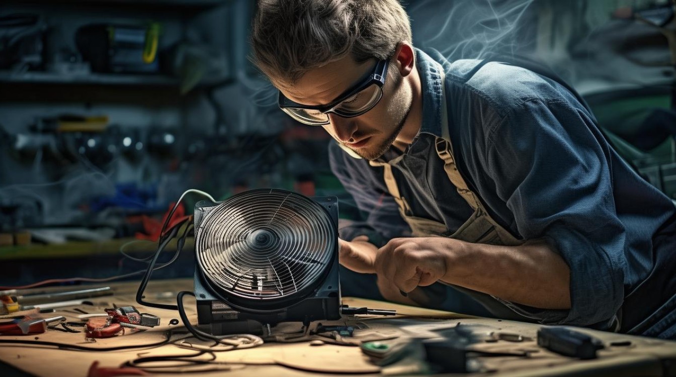 风扇有响声不转了怎么修