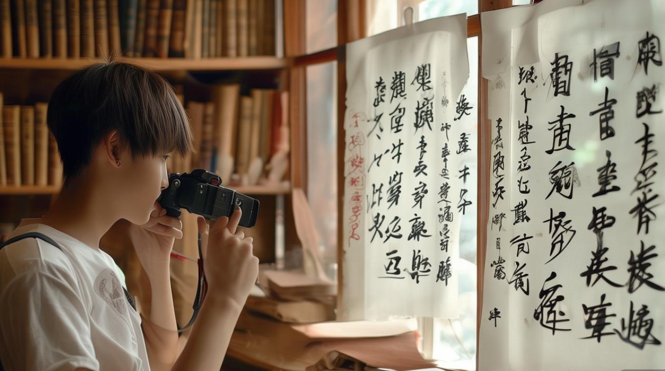 学习对联怎么拍照图片