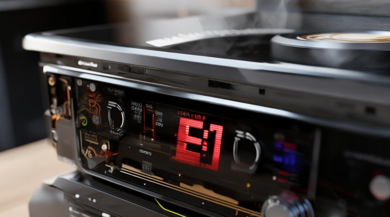 电磁炉打开开关显示e1怎么修