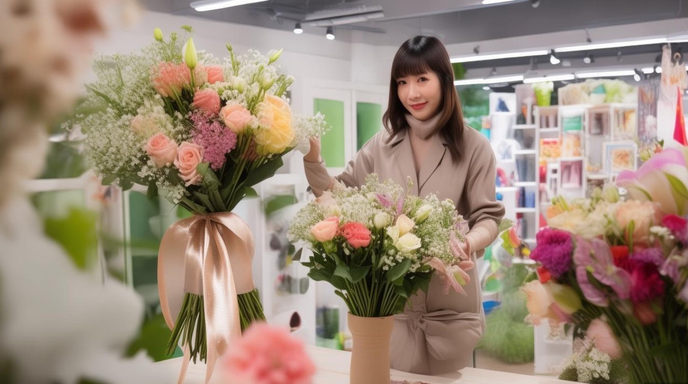 电商主播花束怎么做的呢