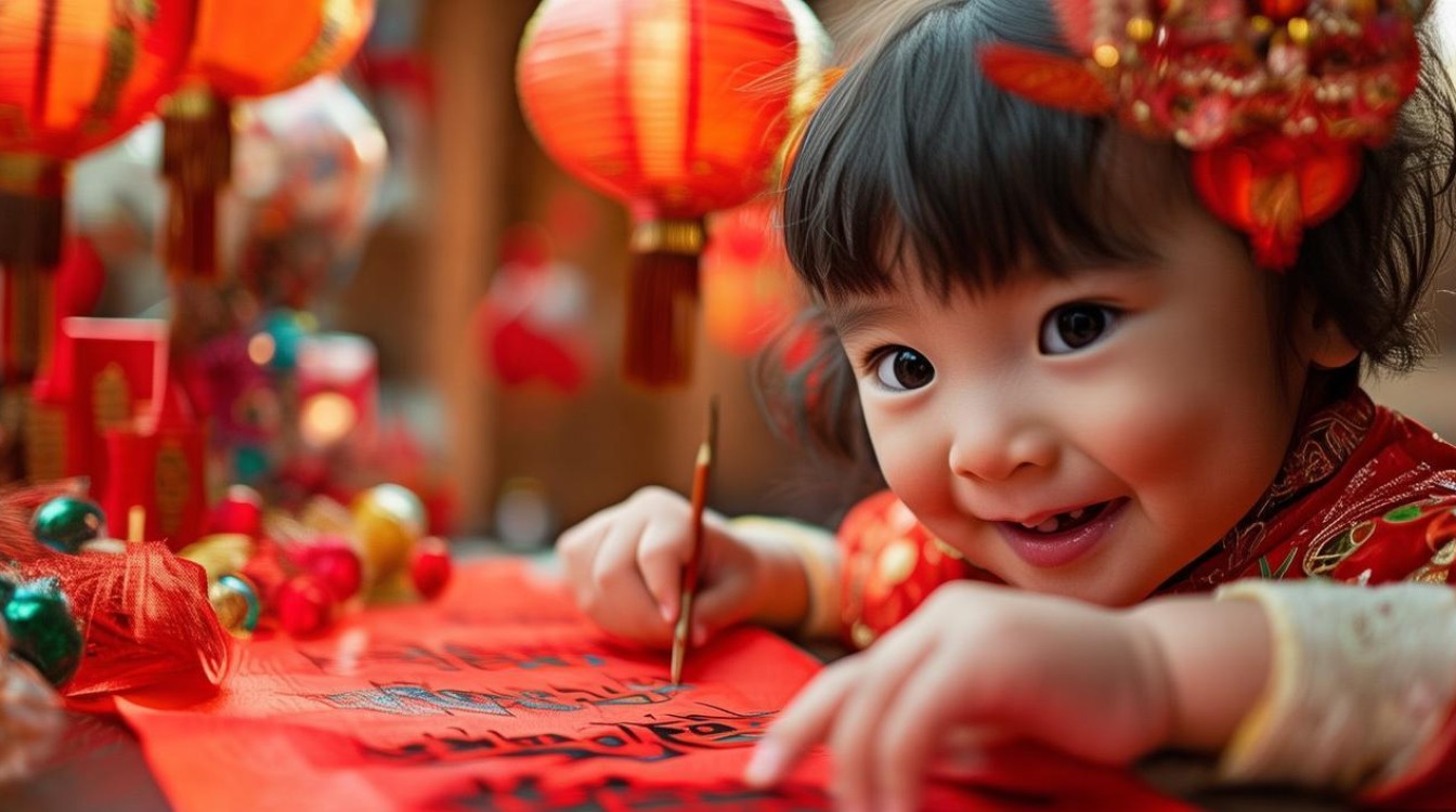 小孩过年学习怎么祝福