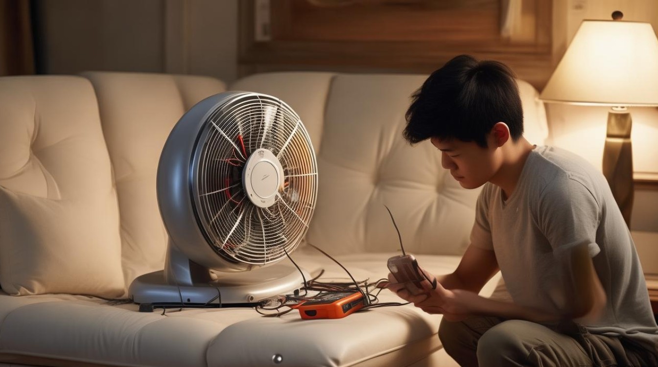 沙发上的风扇不转怎么修