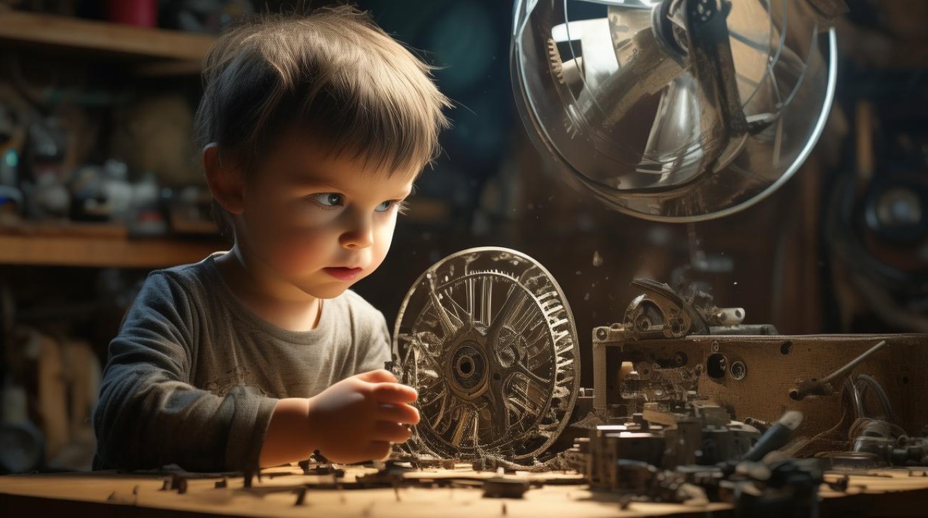 儿童手捏风扇齿轮怎么修