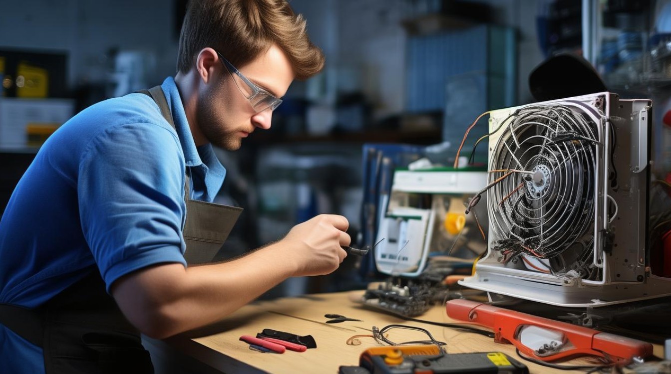 风扇转不动怎么修视频