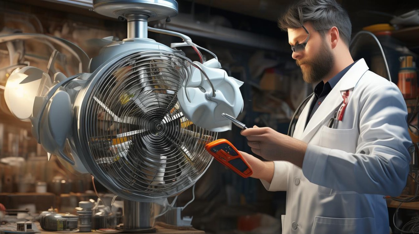 风扇不摇头怎么修有声音