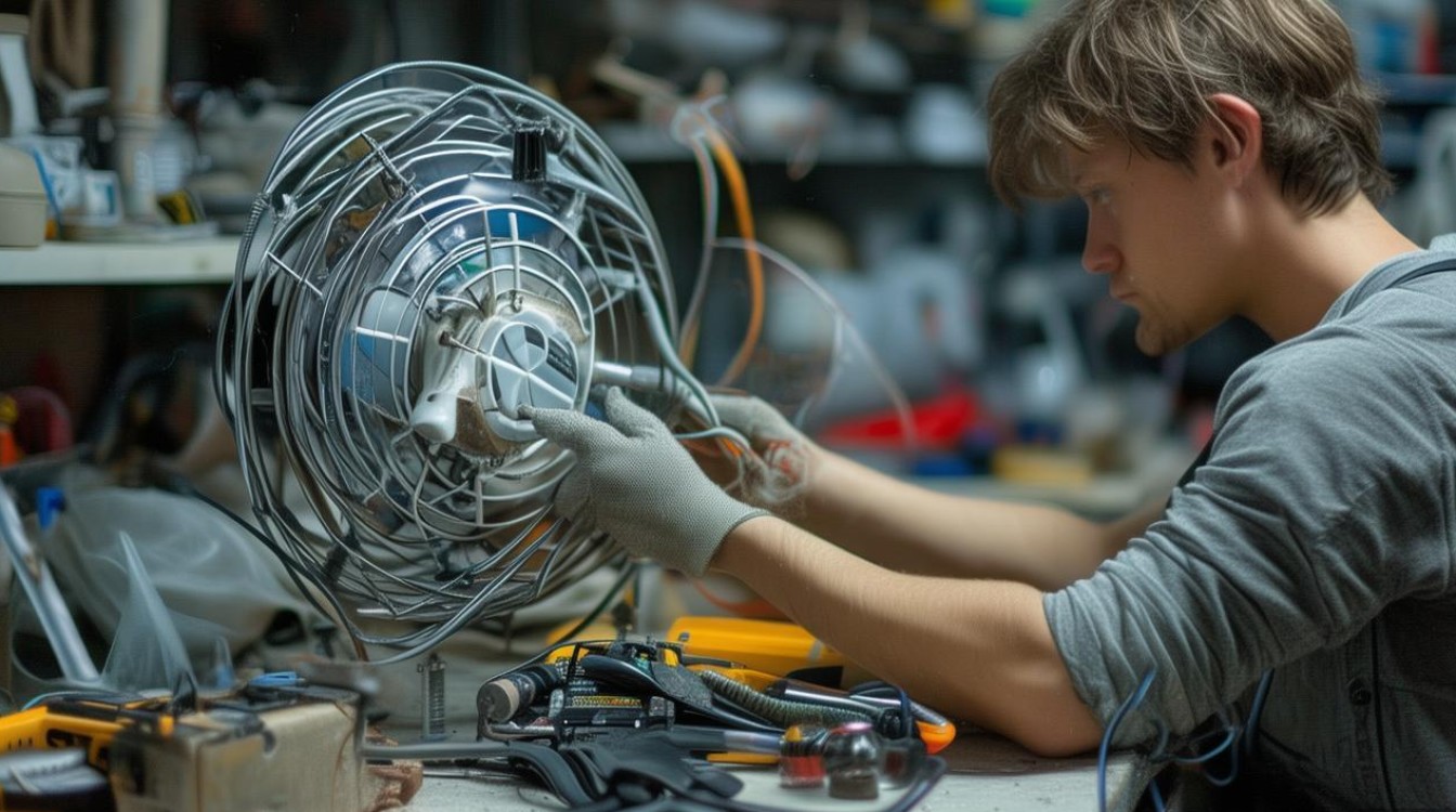 手持电风扇摔坏了怎么修