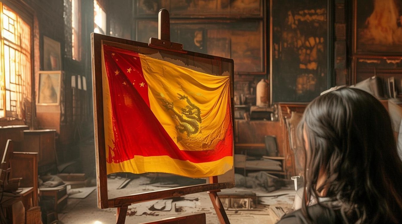 怎么学习画清朝国旗