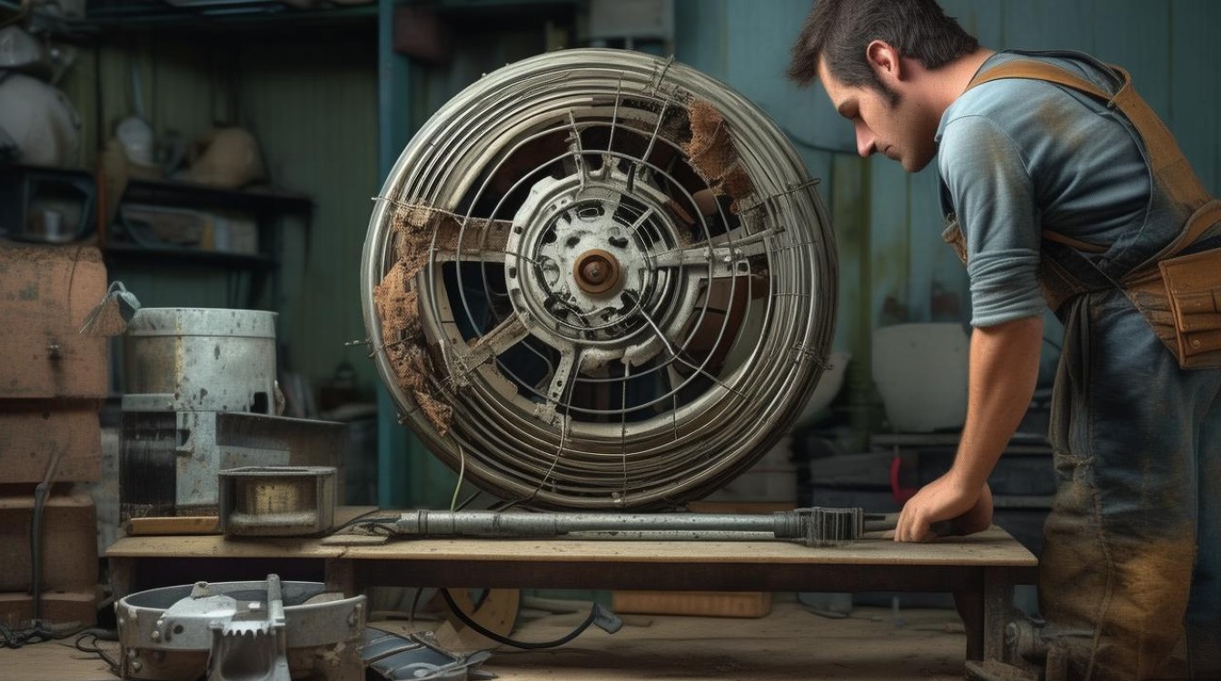 风扇转子齿轮坏了怎么修