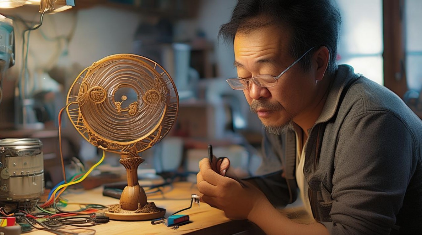 手握小风扇不转怎么修