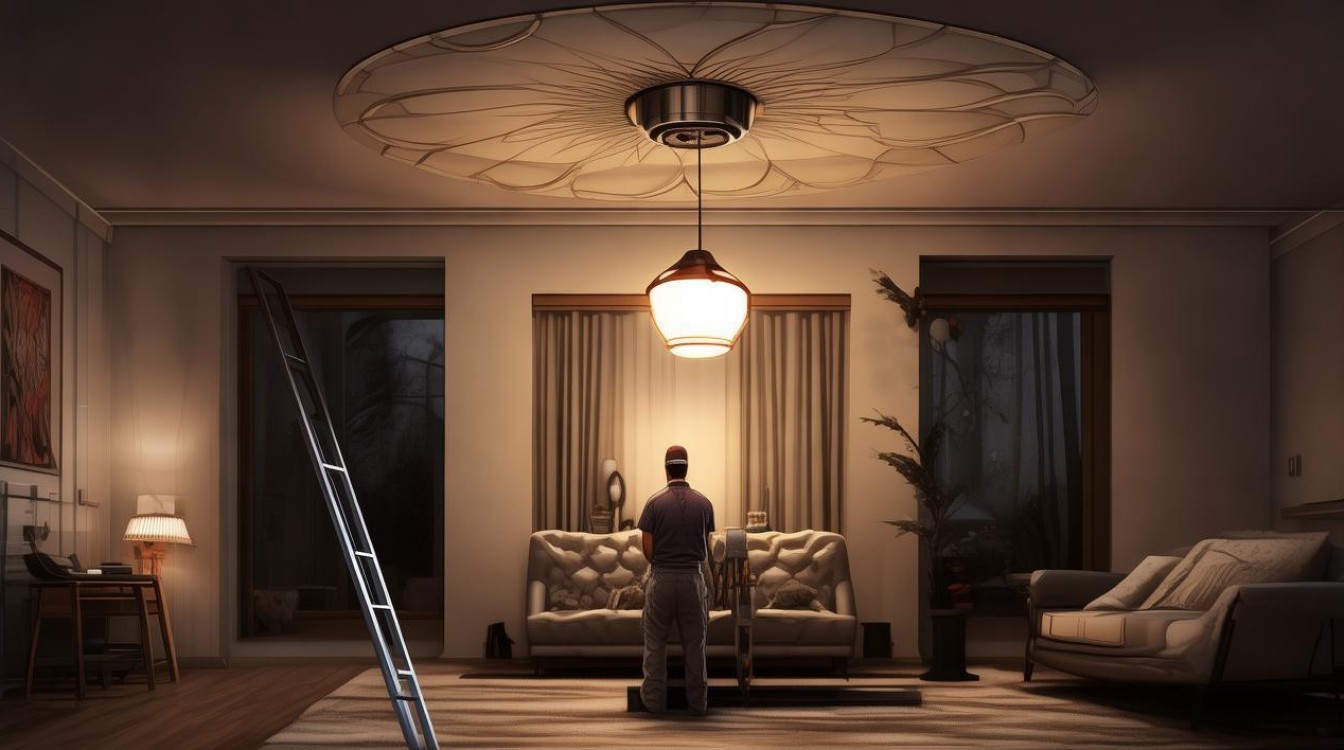 吸顶灯亮风扇不转怎么修