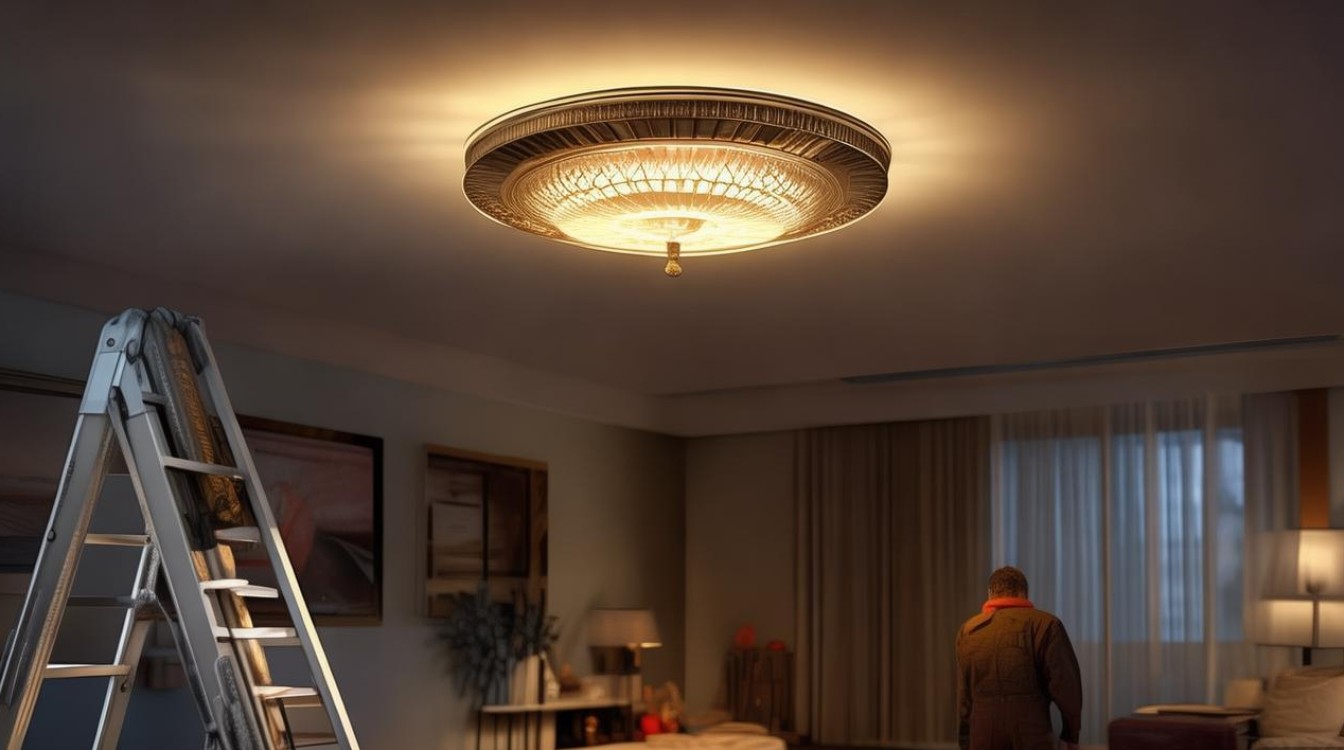 吸顶灯亮风扇不转怎么修