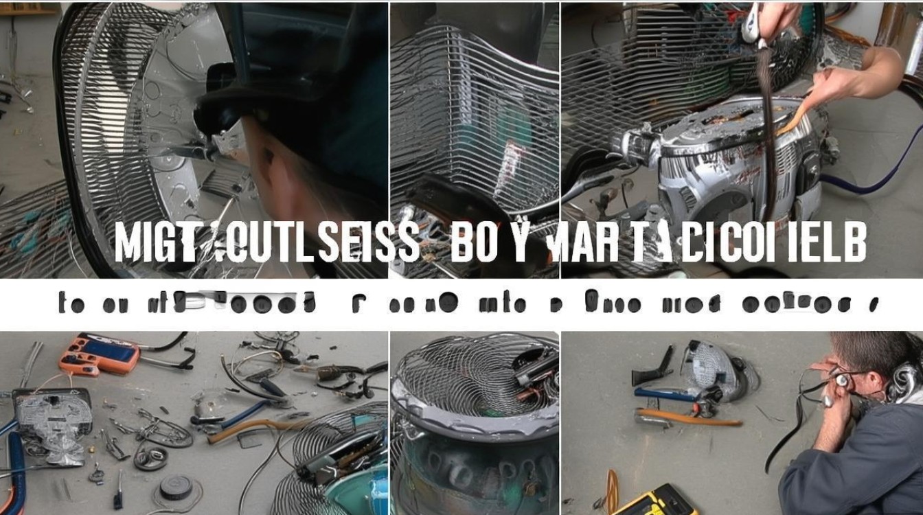 风扇怎么拆开修电机视频