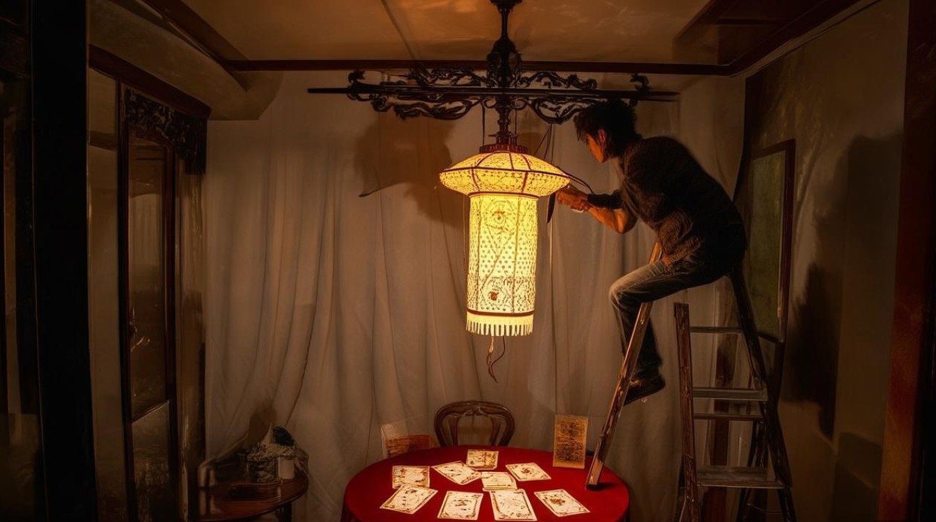 麻将吊灯风扇怎么修