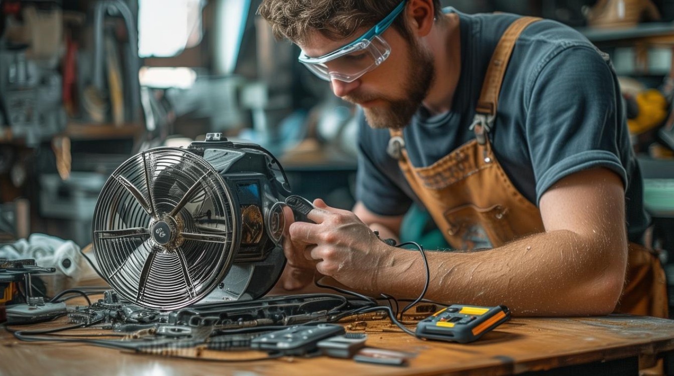 风扇洗了后不转了怎么修