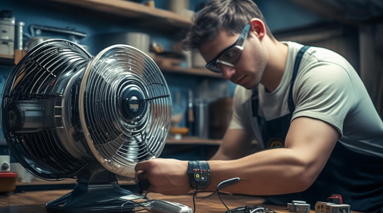 风扇洗了后不转了怎么修