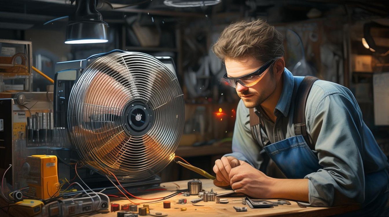 电风扇只响不转圈怎么修