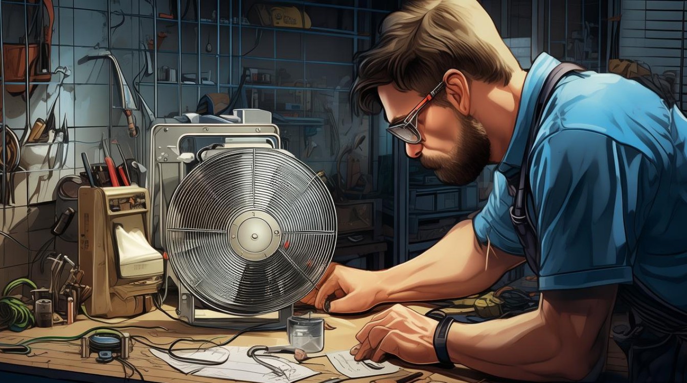 电风扇只响不转圈怎么修