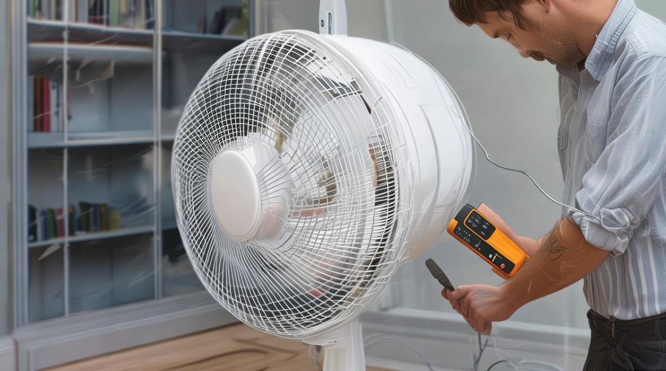 风扇正开着就停了怎么修