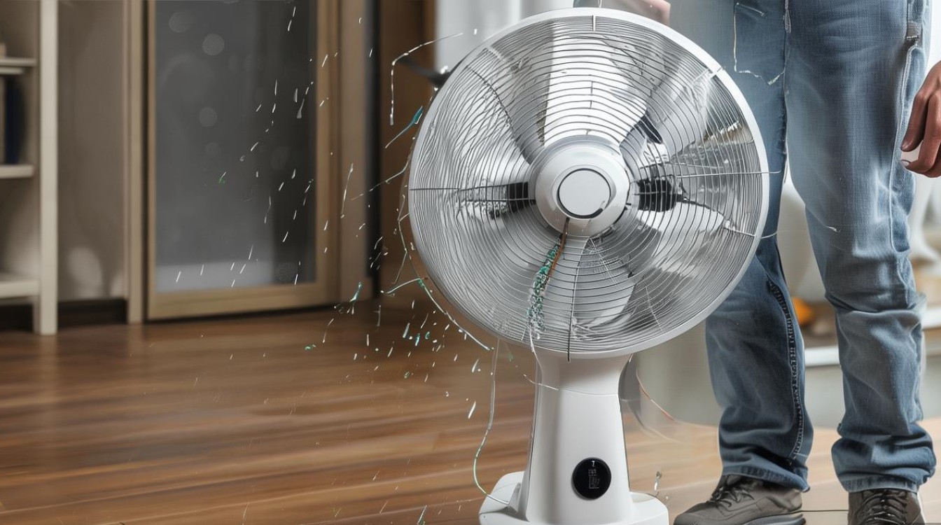 风扇正开着就停了怎么修