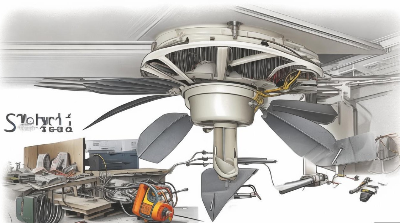 吊型电风扇不转了怎么修