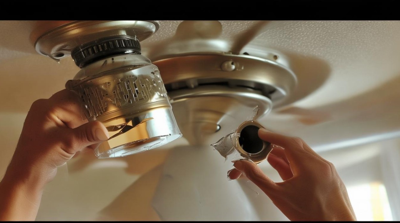 怎么用胶带修风扇灯