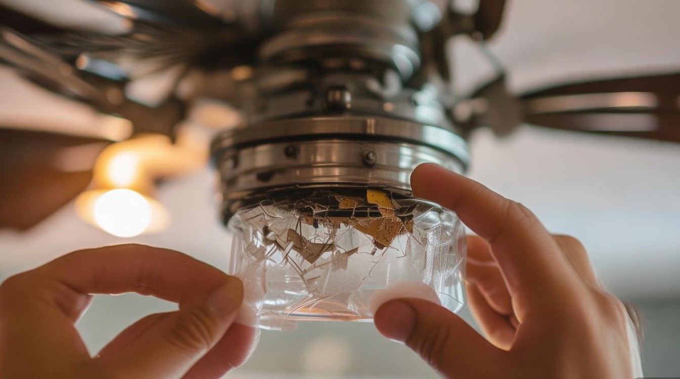 怎么用胶带修风扇灯